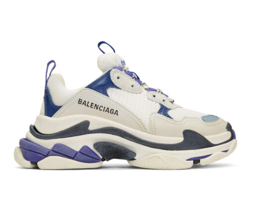 Triple S White Blue Violet