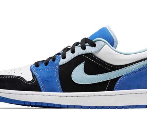 NIKE AIR JORDAN 1 LOW BLACK LASER BLUE