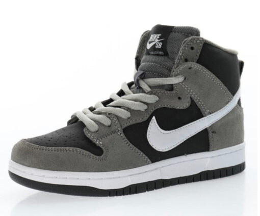 Alternative view of NIKE SB DUNK HIGH DARK BLACK WHITE
