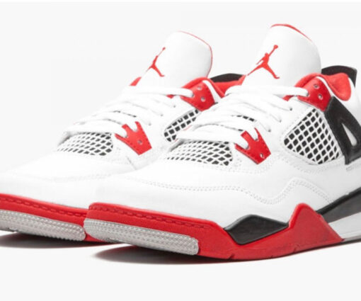 Alternative view of NIKE AIR JORDAN 4 RED FIRE
