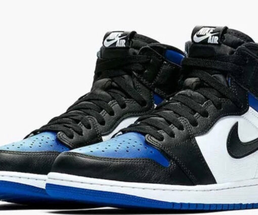 Alternative view of NIKE AIR JORDAN 1 WHITE ROYAL