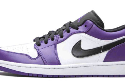 NIKE AIR JORDAN 1 LOW COURT PURPLE WHITE