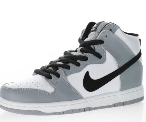 Alternative view of NIKE SB DUNK HIGH LIGHT SMOKE GREY