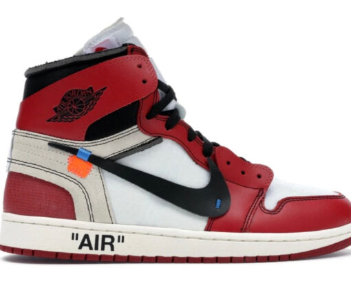 Alternative view of NIKE JORDAN 1 OFF WHITE RETRO RED
