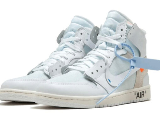 Alternative view of NIKE JORDAN 1 OFF WHITE RETRO WHITE