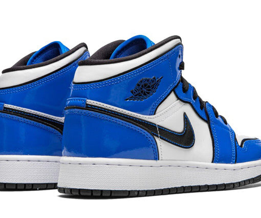 Alternative view of NIKE AIR JORDAN 1 MID SIGNAL BLUE