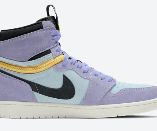 Alternative view of NIKE AIR JORDAN 1 SWITCH PURPLE PULSE