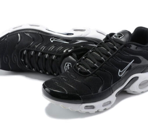Alternative view of NIKE AIR MAX TN PLUS BLACK LOGO WHITE
