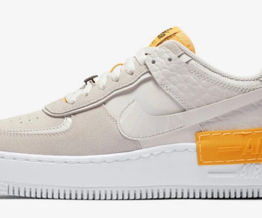 Alternative view of NIKE AIR FORCE SHADOW GREY LASER ORANGE