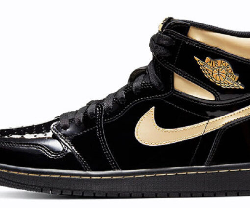 NIKE AIR JORDAN 1 RETRO BLACK METALIC GOLD