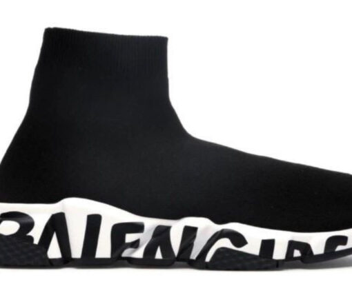 BALENCIAGA SPEED TRAINER GRAFFITI BLACK