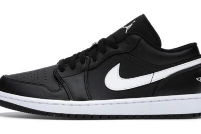 NIKE AIR JORDAN 1 LOW BLACK WHITE