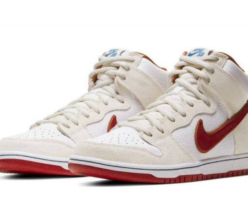 Alternative view of NIKE SB DUNK HIGH TEAM CRIMSON