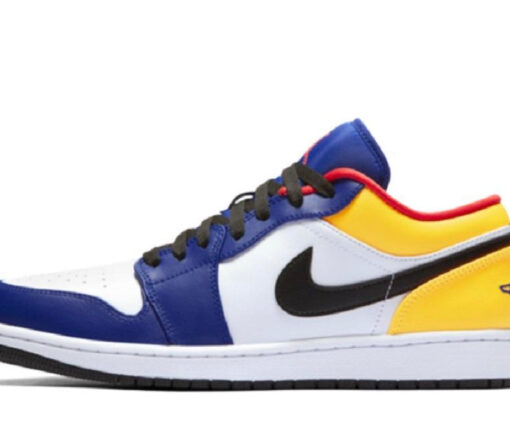 JORDAN 1 LOW WHITE NAVY YELLOW