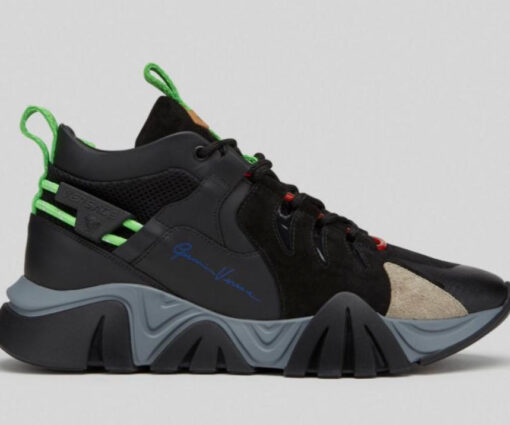 SQUALO TRAINERS BLACK GREEN