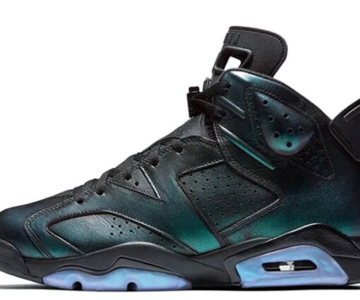 NIKE AIR JORDAN 6 GRADIENT NEGRAS-TURQUESA