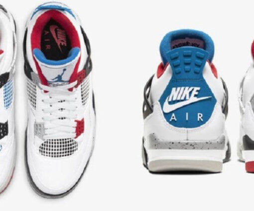 Alternative view of NIKE AIR JORDAN 4 RETRO “WHAT THE”