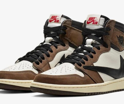 Alternative view of NIKE AIR JORDAN 1 OG TRAVIS SCOTT MOKA