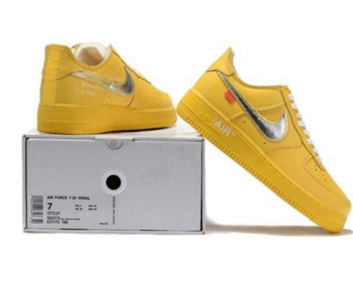 Alternative view of NIKE AIR FORCE X OFF WHITE 20 YELLOW