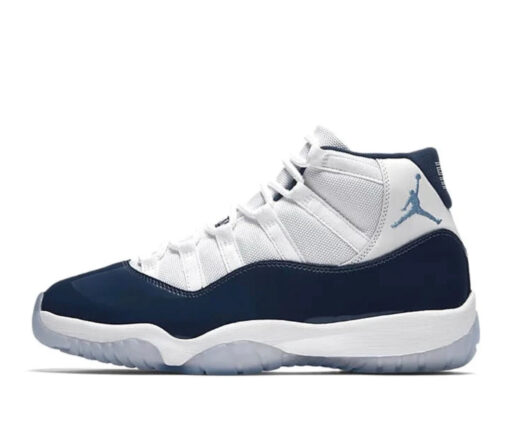 NIKE AIR JORDAN 11 WHITE AND NAVY BLUE