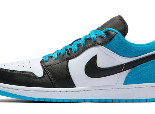 NIKE AIR JORDAN 1 LOW WHITE LASER BLUE