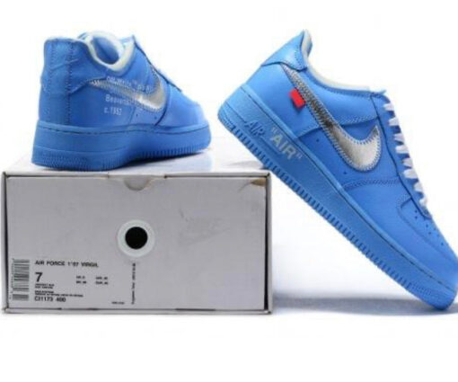 Alternative view of NIKE AIR FORCE X OFF WHITE 20 UNIVERSITY BLUE