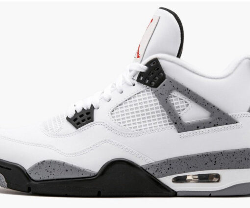 Alternative view of NIKE AIR JORDAN 4 WHITE CEMENT