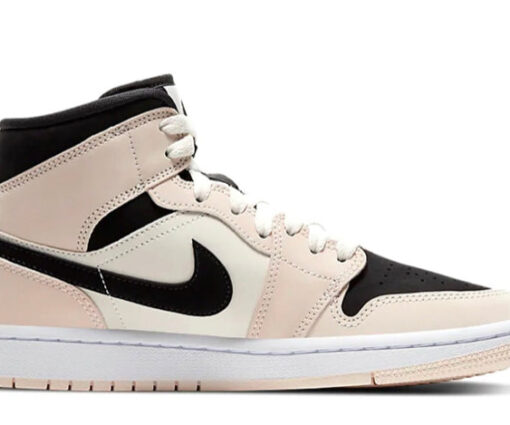 Alternative view of NIKE AIR JORDAN 1 MID BARELY ORANGE