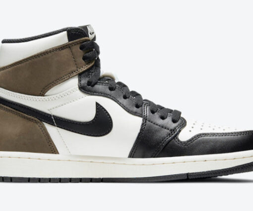 Alternative view of NIKE AIR JORDAN 1 DARK MOKA