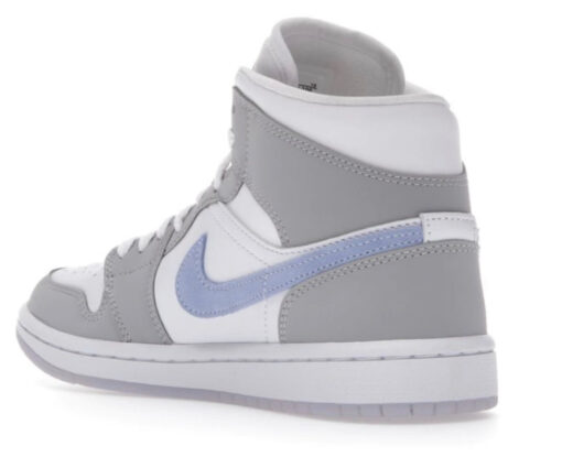 Alternative view of NIKE AIR JORDAN 1 MID WOLF GREY ALUMINUM