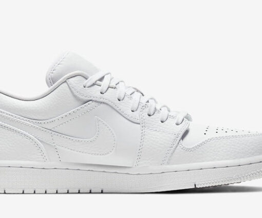 Alternative view of NIKE AIR JORDAN 1 LOW WHITE