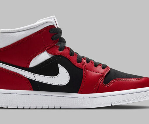 Alternative view of Nike Air Jordan 1 Mid WMNS Gym Red