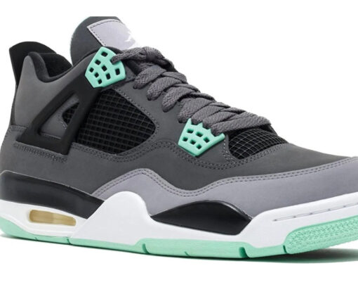 NIKE AIR JORDAN 4 BLACK GREY GREEN