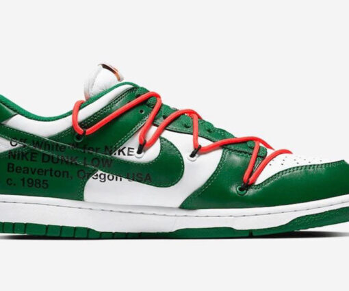 Alternative view of NIKE SB DUNK LOW OFF-WHITE PINE GREEN