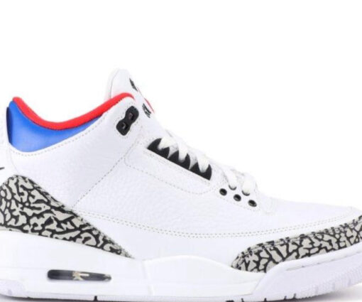 NIKE AIR JORDAN 3 WHITE (BLUERED)