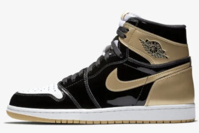 NIKE AIR JORDAN 1 BLACK X GOLD