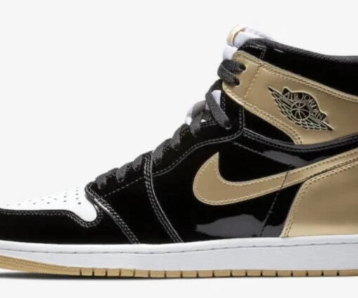 NIKE AIR JORDAN 1 BLACK X GOLD