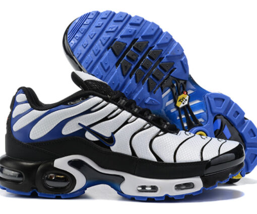Alternative view of NIKE AIR MAX PLUS TN 21 BLACK WHITE BLUE