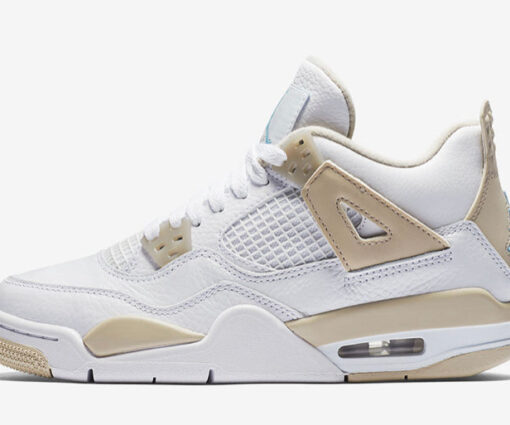NIKE AIR JORDAN 4 WHITE LIGHT SAND