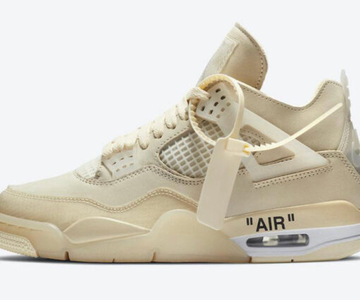 Alternative view of NIKE AIR JORDAN 4 OFF-WHITE SAIL