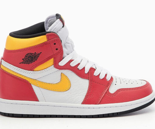 Alternative view of NIKE AIR JORDAN 1 RETRO OG RED YELLOW