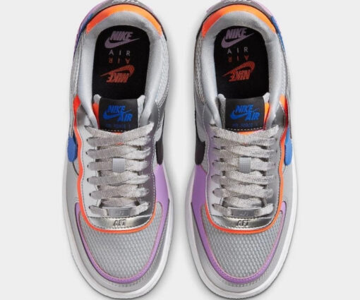NIKE AIR FORCE SHADOW GREY LASER ORANGE