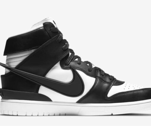 Alternative view of NIKE SB DUNK HIGH X AMBUSH BLACK