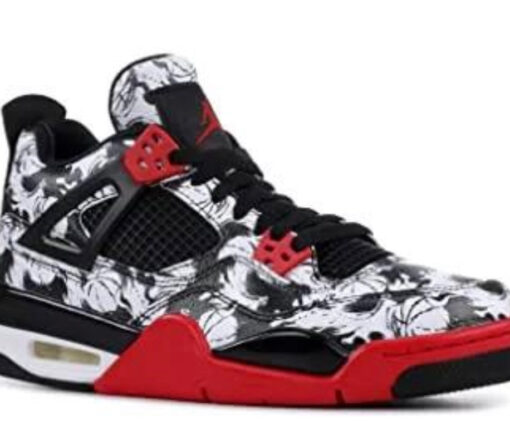 NIKE AIR JORDAN 4 BLACK X WHITE X RED