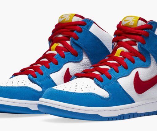 Alternative view of NIKE SB DUNK HIGH DORAEMON