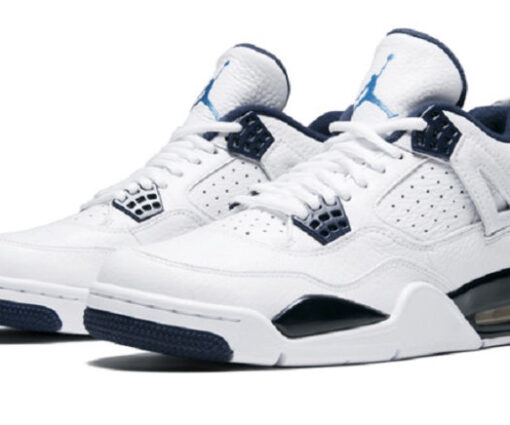 Alternative view of NIKE AIR JORDAN 4 WHITE COLUMBIA