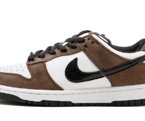 Nike SB Dunk Low White Black Trail End Brown