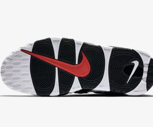 Alternative view of Nike Air More Uptempo White Black Red