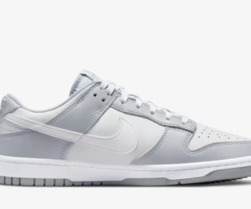 Alternative view of Nike SB Dunk Low Retro Grey and White