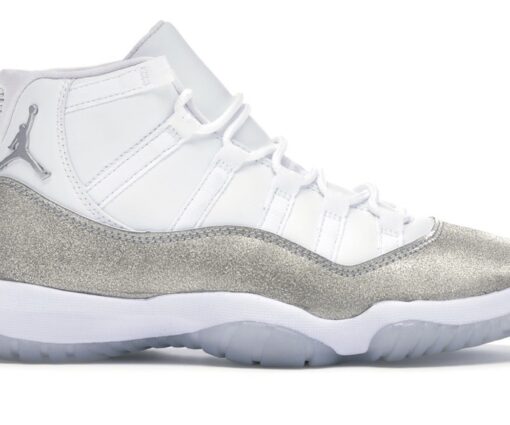NIKE AIR JORDAN 11 WHITE METALLIC SILVER